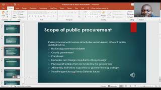 INTRODUCTION TO PUBLIC PROCUREMENT AND SCOPE OF PUBLIC PROCUREMENT