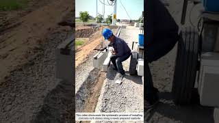 Process of Installing Concrete Curbs on a Roadway