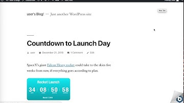 Embedding a countdown clock in your Wordpress post using the new Gutenberg editor