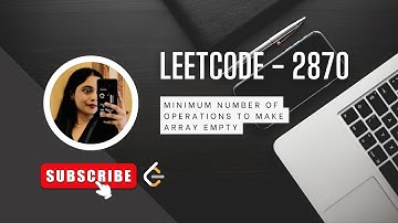LeetCode  2870 | Minimum Number of Operations to Make Array Empty #datastructures #softwareengineer