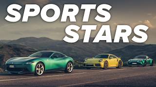 Porsche 911 Turbo S vs Aston Martin Vantage S vs Ferrari Amalfi – Who makes the best GT sports car?