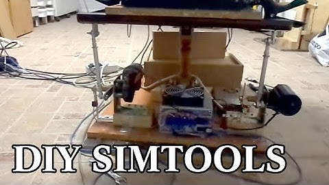 Simulator test - 2 dof - Simtools test, arduino bts7960  wiper motor