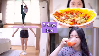 Diet｜3일 동안 -1.5kg｜치즈 쭈욱 늘어나는 인생 계란프라이 피자 만들어 먹기, 코코아 가루로 꿀초코 아이스크림