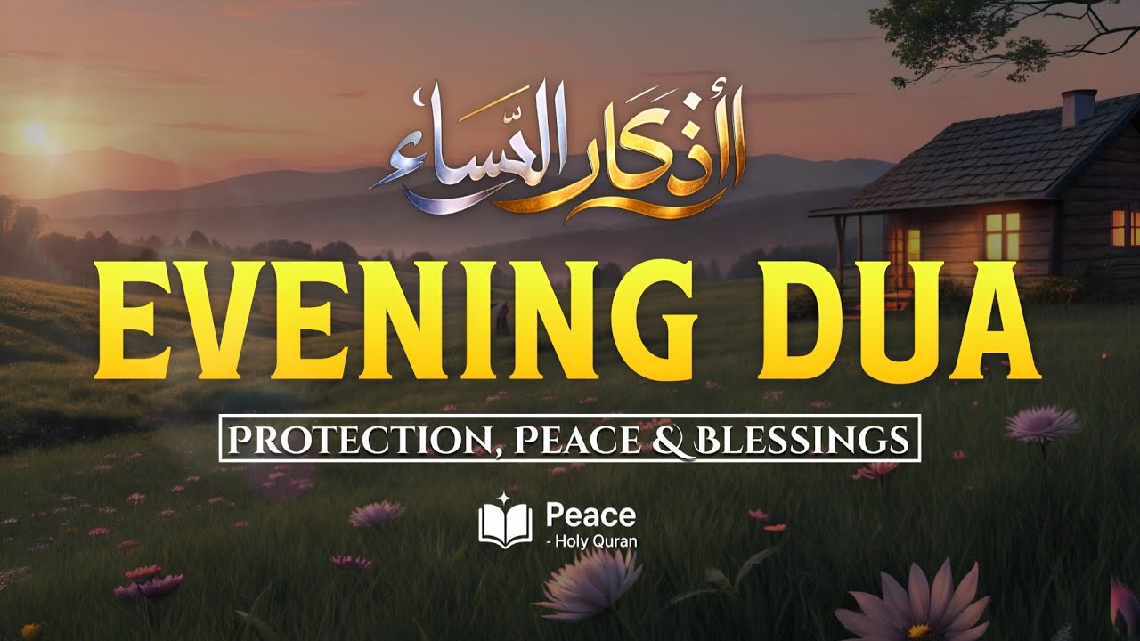 Evening Azkar (أذكار المساء) | Protection, Peace & Blessings Before Night 🌙 | Peace Holy Quran 