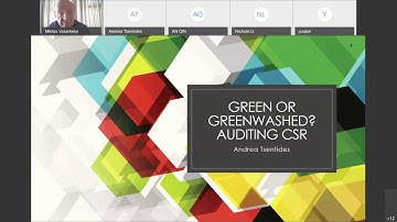 Green or Greenwashed ? - Spring 2020 Prof. Vasarhelyi