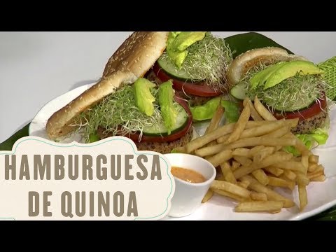 Receta: Hamburguesa de quinoa y garbanzo