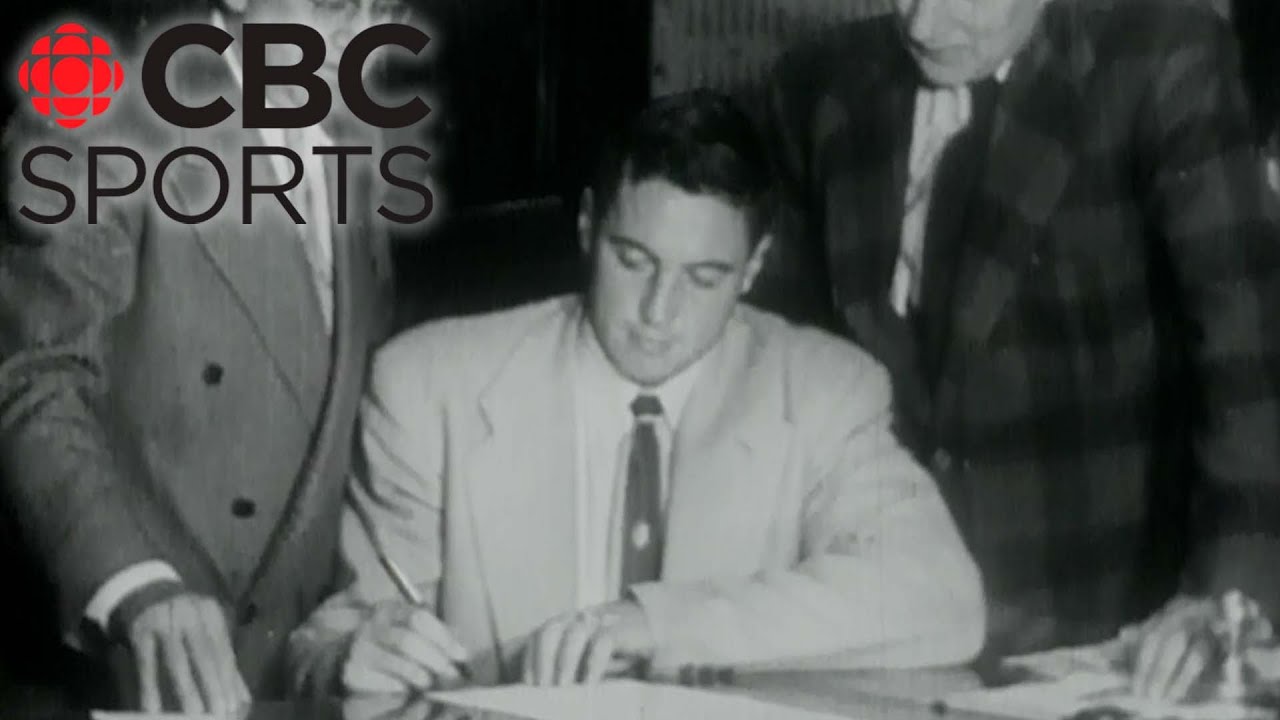 Jean Béliveau FINALLY signs with Montreal Canadiens ahead of 1953-54 NHL season | CBC Sports