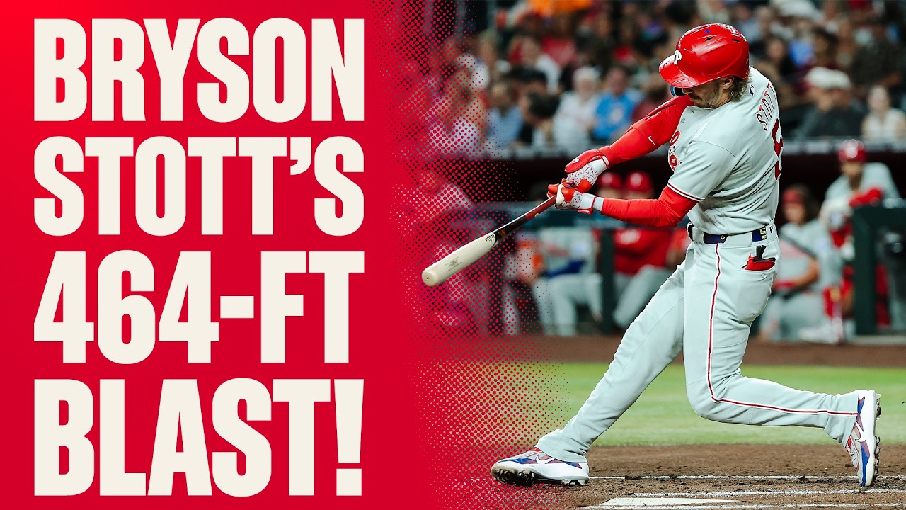 The LONGEST Home Run of Bryson Stott's Career! 464-Foot Blast vs. Arizona | Full At-Bat