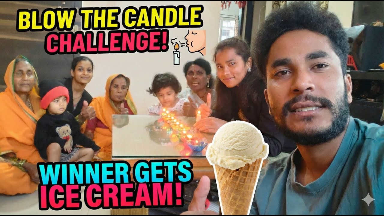 Blow the Candle Challenge with Family 😂🔥 | Vlog #50