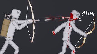 People Fight Each Other With Bows In People Playground