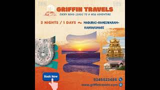 Madurai → Rameswaram → Kanyakumari | 2 Nights/1 Day Tour | Best Travel Agency in Madurai Madurai → Rameswaram → Kanyakumari | 2 Nights/1 Day Tour | Best Travel Agency in Madurai