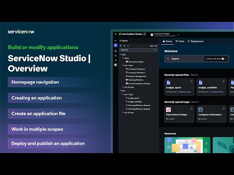 ServiceNow Studio | Overview