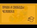 Права и свободы человека. Видеоурок по обществознанию 9 класс