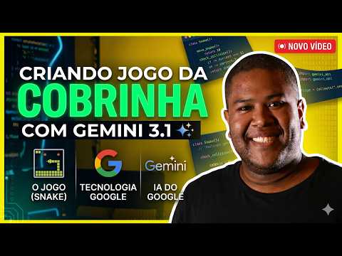 Gemini 3.1 Pro High consegue criar o Jogo da Cobrinha com IA Vibe Coding