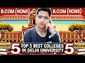 Best 5 Colleges for B.COM (Hons)😱#cuet2025
