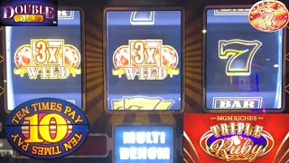 10 Times Pay + MGM Triple Ruby + Double Gold + 5 Reel Buffalo Instant Hit Slot Play! screenshot 4