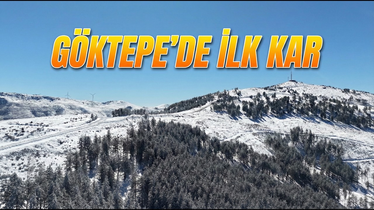 Kışın Kalbi: Göktepe Zirvesinde Taze Kar ve Dron Yolculuğu