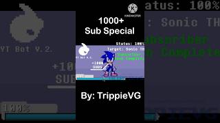 Thank you for 1,000+ Subscribers ! #sonic #spritesanimation #animation #1000subscriber #shorts