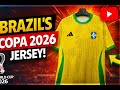 Brasil Copa 2026 Design on Round Neck Jersey Mockup | PSD design Template