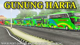 TRIP REPORT BUS GUNUNG HARTA - Cinematic Mabar Bussid - Bus Simulator Indonesia