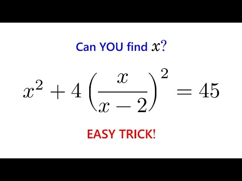 Can You Solve This Equation Without Expanding Everything 