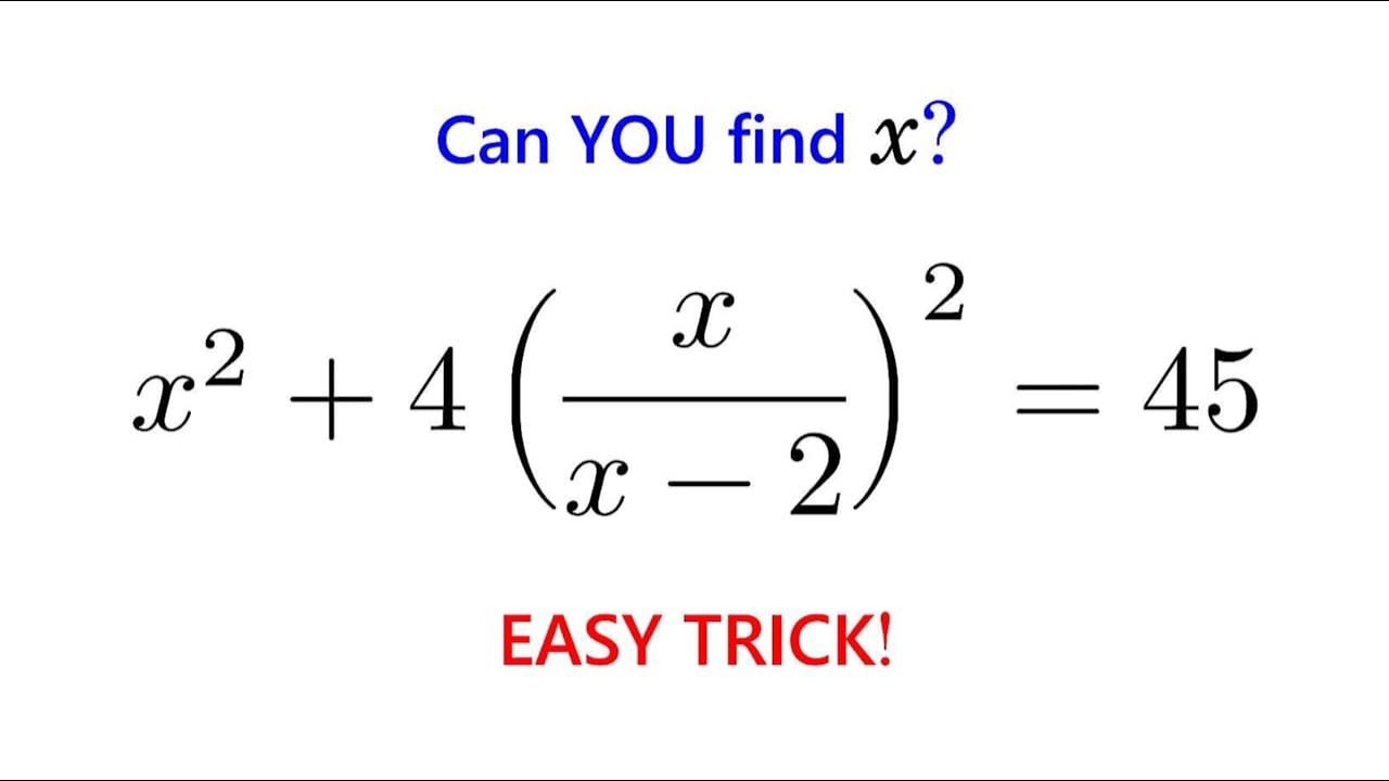 Can You Solve This Equation Without Expanding Everything?