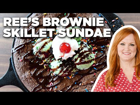 Ree Drummond's Layered Brownie Skillet Sundae | The Pioneer Woman | Food Network