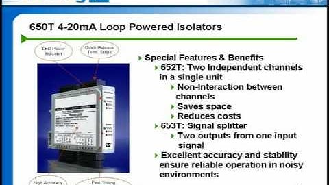 Acromag Overview: 651T / 652T / 653T 4-20ma Loop-Powered Transmitters; DC Current Input