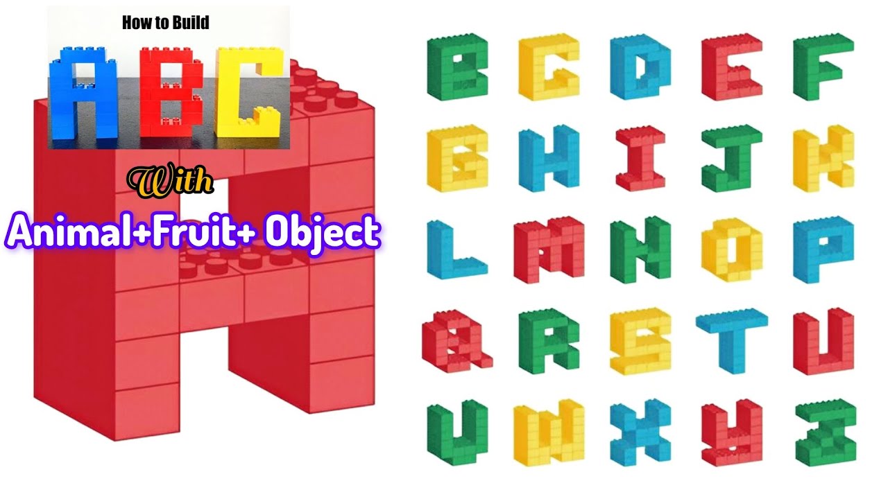 Learn ABC with Animals, Fruits & Objects | Alphabet Flashcards for Kids 