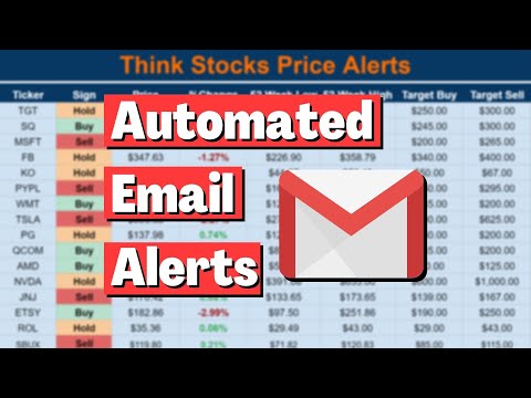 Automated Email Stock Price Alerts With Google Sheets