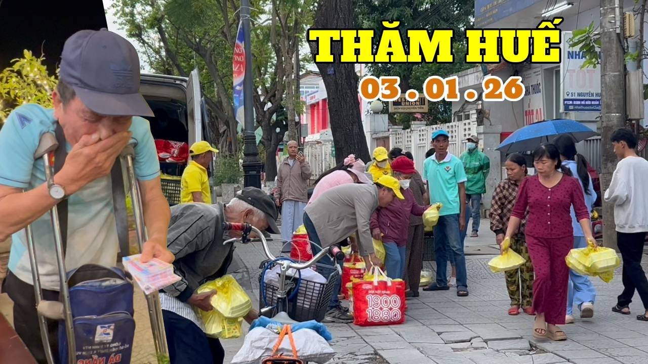 3/1 - Lang thang Huế thương cảnh nghèo các cao niên lê thê kiếm sống trên đường