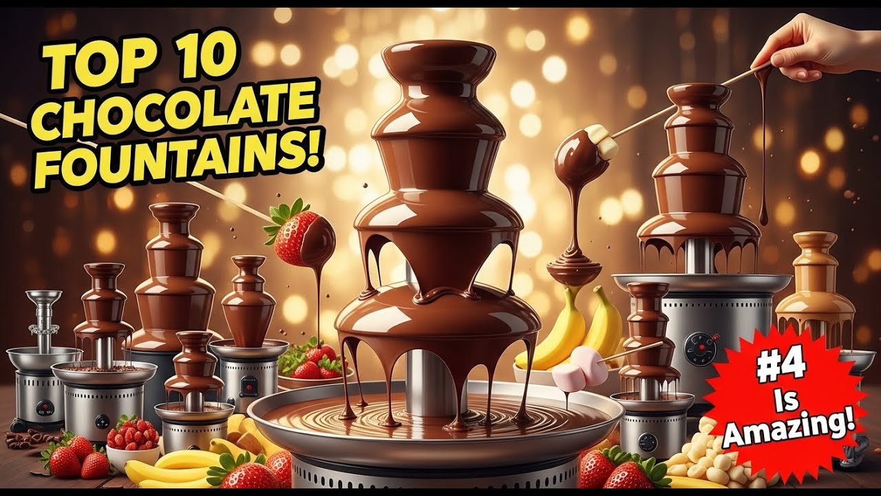 As 10 Melhores Fontes de Chocolate para Festas e Buffets em 2025 🍫✨