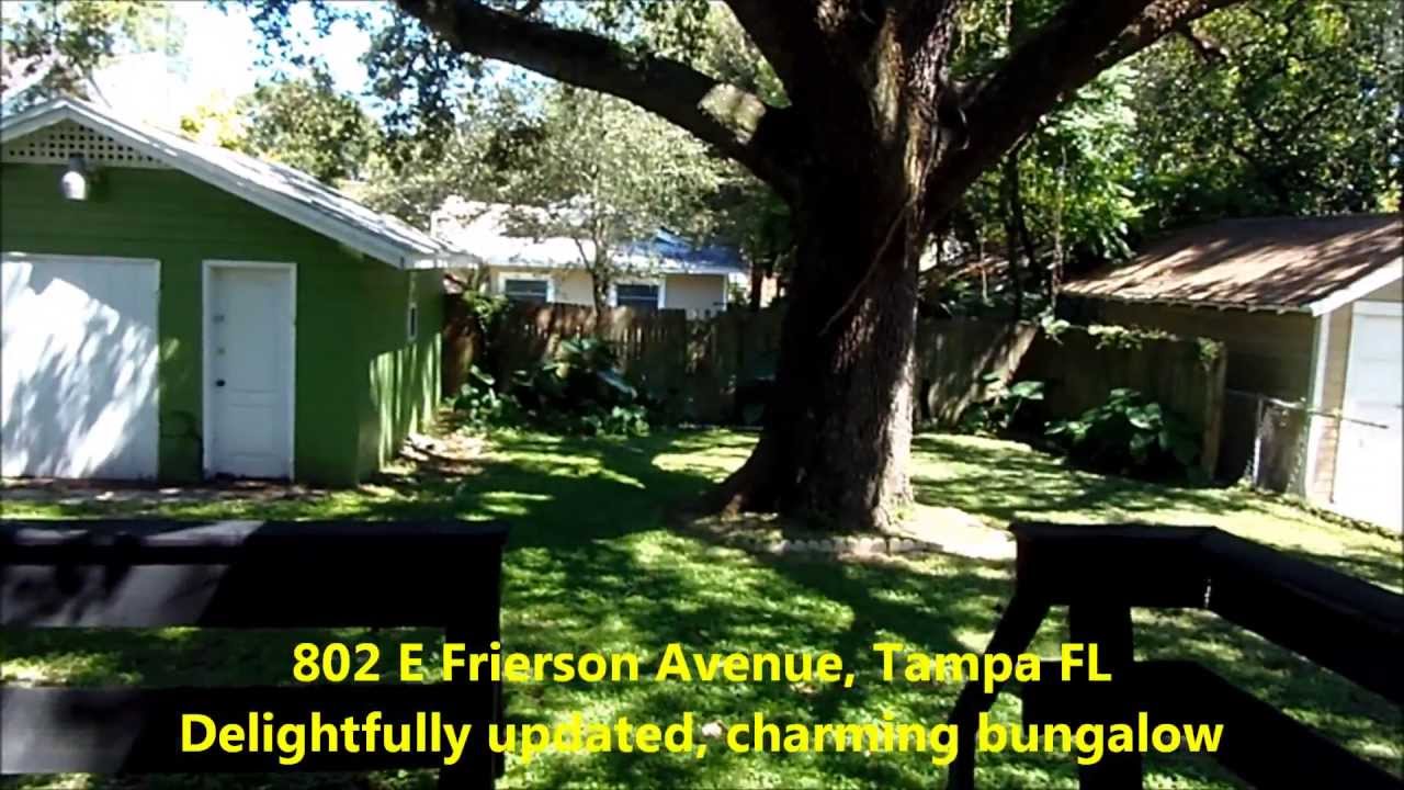 802 E Frierson Ave Tampa Seminole Heights #1 Realtor Bungalow Video tour Duncan Duo