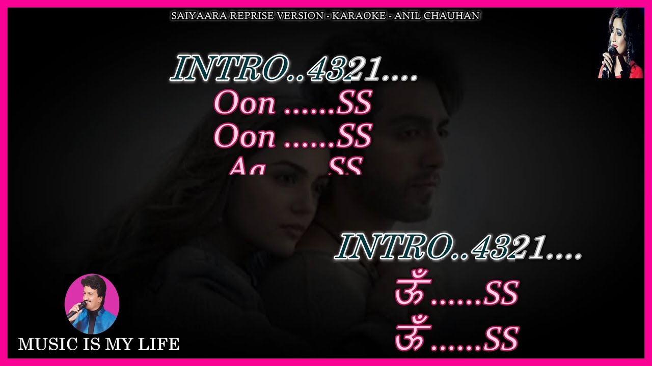 Saiyaara Reprise Version Karaoke With Scrolling Lyrics Eng. & हिंदी