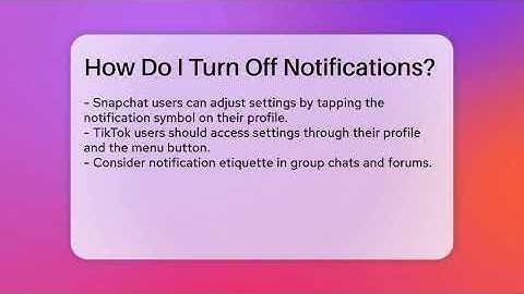 How Do I Turn Off Notifications? - Everyday-Networking