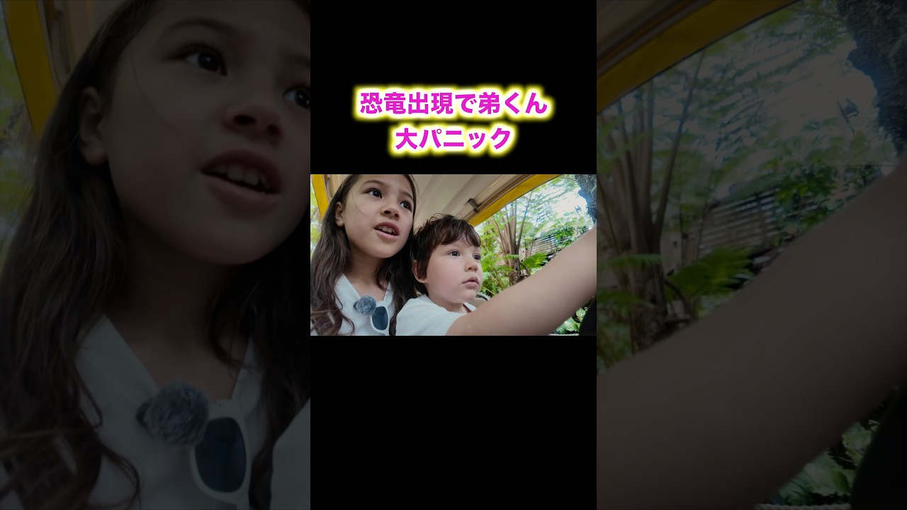 【沖縄】恐竜出現で弟くん大パニック