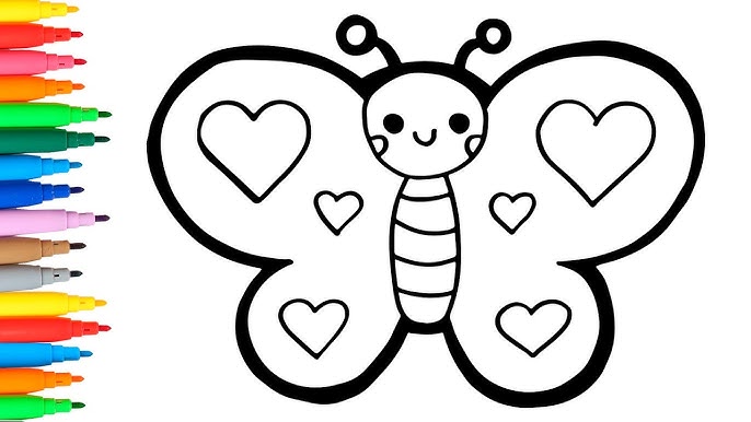 Dibuja y Colorea una MARIPOSA arcoíris 🌈🦋 Dibujos para niños - YouTube dibuja-y-colorea-una-mariposa-arco-ris-dibujos-para-ni-os-youtube