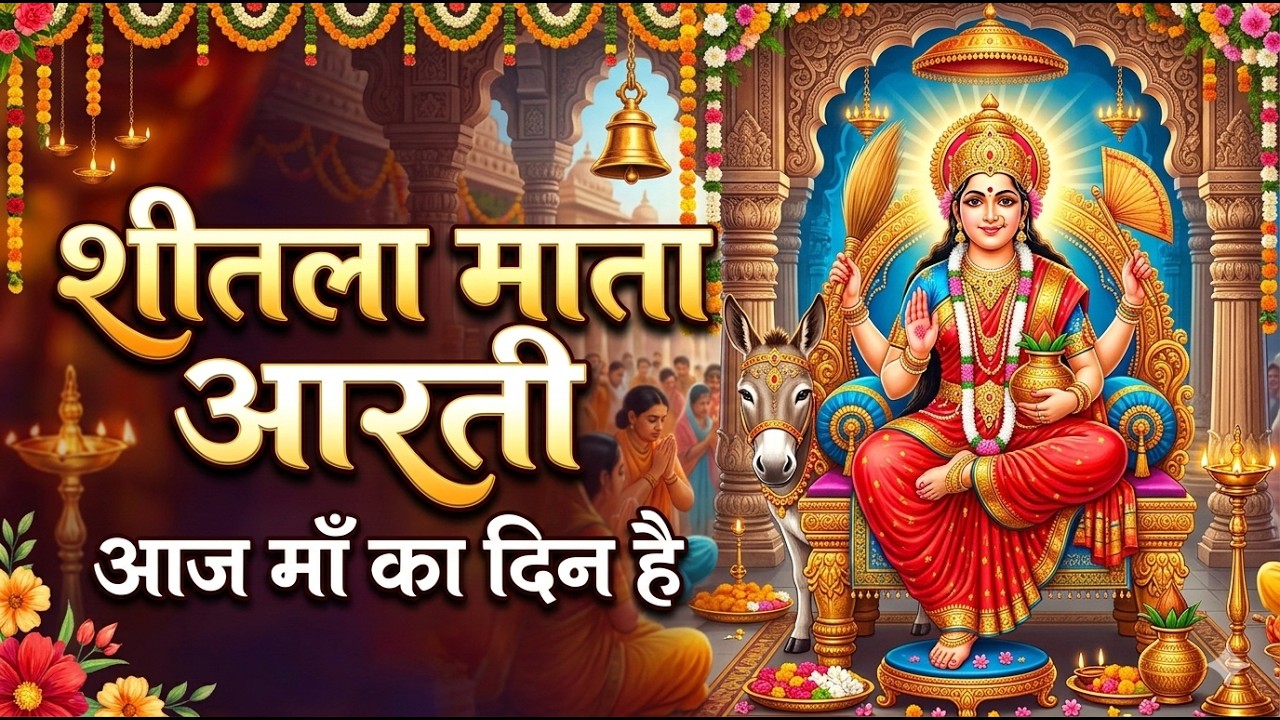 शीतला माता की आरती 🙏 सुनते ही मनोकामना पूरी होगी Shitla Mata Ki Aarti #satam #shitlamata #aarti