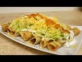 BEEF ROLLED TACOS | Crispy Taquitos With Salsa Recipe | How To Make Flautas