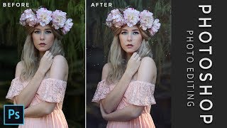Photoshop Tutorial How I Edit Natural Light Portraits Sun Dust Overlay 85 Mm Lens