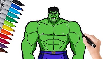 🔴How to Draw Hulk  -🌟 Easy Step by Step Hulk Drawing