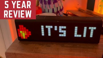 LaMetric TIME Wi-Fi Clock With Subscriber Count Review!