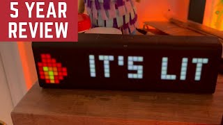 LaMetric TIME Wi-Fi Clock With Subscriber Count Review!