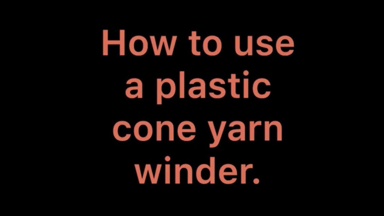 Используйте устройство для намотки конусов.