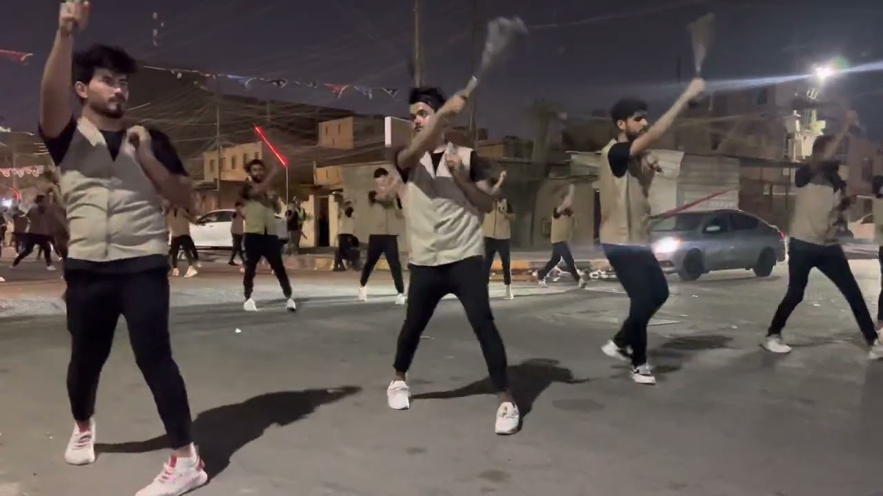 ستعراض موكب انصار الحجه (عج) في البصره الجبيله ( مله مهدي البكراوي )