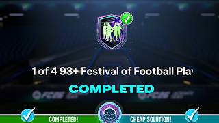 1 of 4 93+ Festival of Football  Player Pick Opened & SBC Solution - FC 26