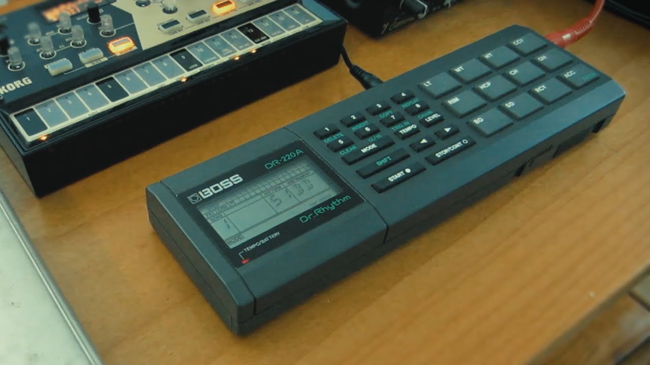 ELECTRO FUNK JAM with BOSS DR 220A (1985) and KORG VOLCA DRUM
