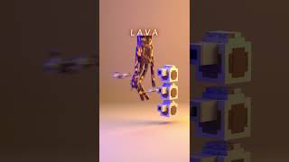 Have you ever seen Enderman melting !? Now yes ! #3danimation #3dart #blender3d #satisfying