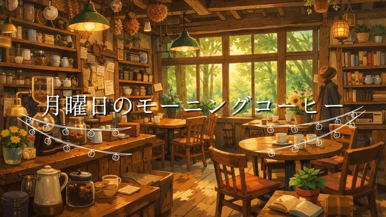 居心地の良いあたたかいコーヒーショップ☕勉強や仕事にぴったりのリラックスできるジャズ