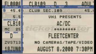 Birthday Upload! AC/DC- Satellite Blues (Live Fleet Center, Boston MA, Aug 8th 2000)